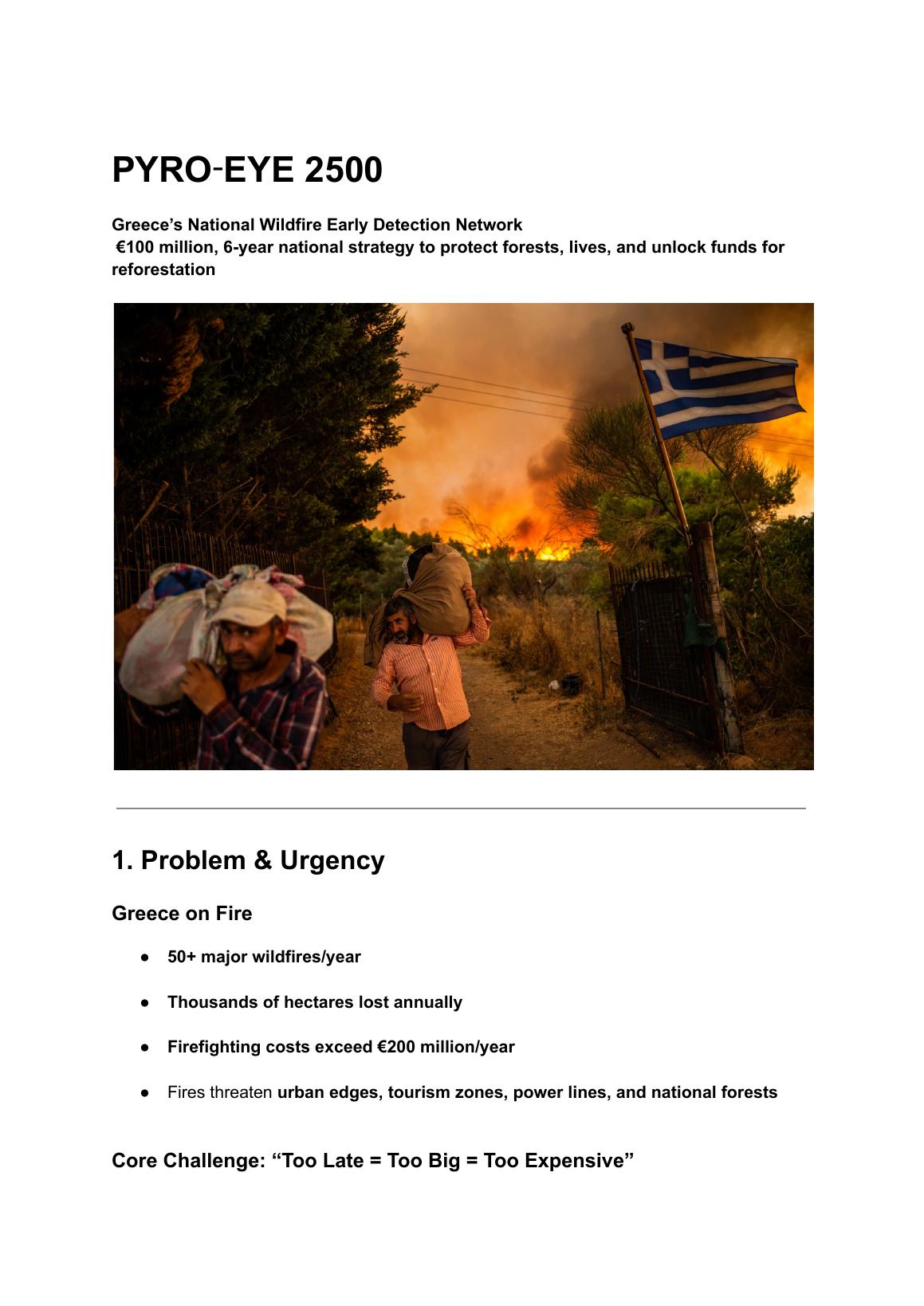 PYRO‑EYE 2500 proposal — page 1